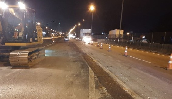 BR-101: Obras noturnas restringem acesso à Itapema no quilômetro 149 neste final de semana