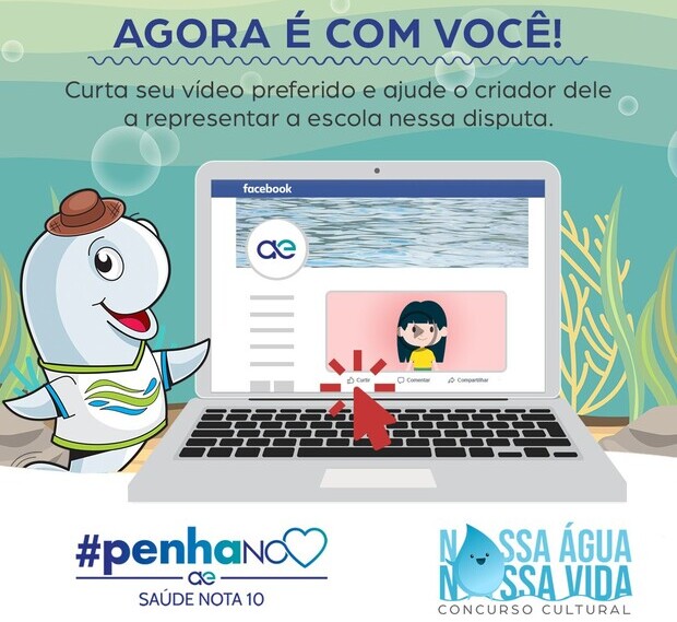 População já pode votar nos vídeos do concurso cultural “Nossa Água, Nossa Vida” no Facebook da Águas de Penha