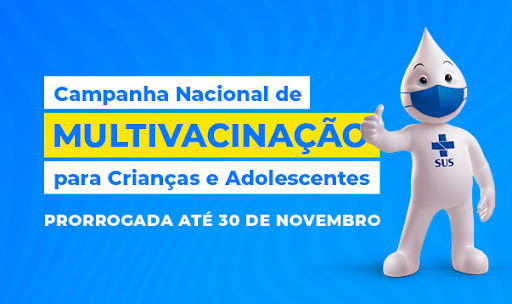 Campanha de multivacinação para crianças e adolescentes termina dia 30