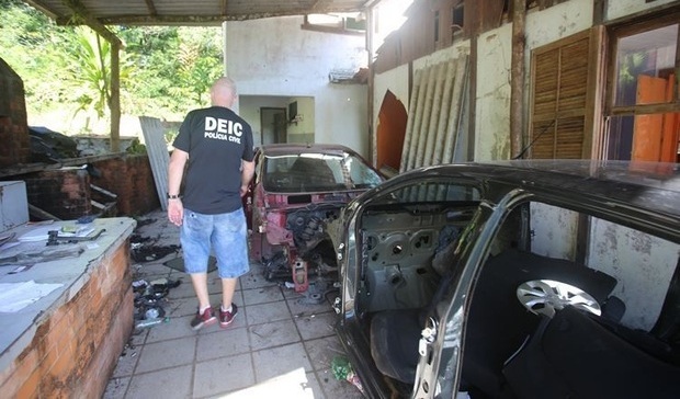 Joinville: Polícia Civil faz operação de combate ao desmanche e revenda de peças de veículos roubados