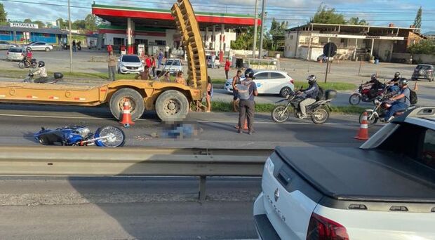 Na BR 101: Motociclista morre em acidente no quilômetro 113 em Itajaí