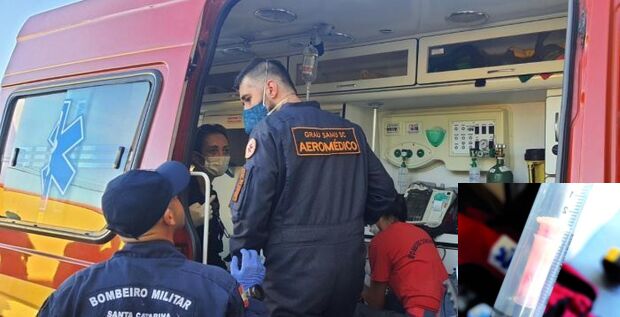 Reanimação: Menino engole apito e Bombeiros salvam a criança em Navegantes