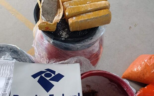 Joinville: Receita Federal apreende 250 quilos de maconha estavam escondidos em tripas de porco