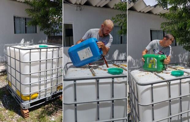Penha: Programa “Óleo Certo, Pescador Consciente” coleta lubrificante dos barcos artesanais