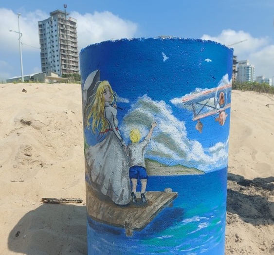 Balneário Piçarras: Instituto do Meio Ambiente instala novas lixeiras no trecho Bandeira Azul