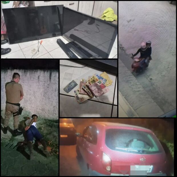 Barra Velha: Casal é preso em Itajuba após assalto à residência na praia Alegre, em Penha