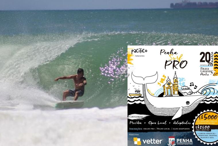 Penha: Surf Pro agita a Praia Grande neste domingo