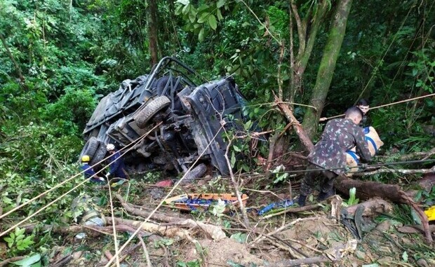 São Longuinho, São Longuinho: Exército procura armas que estavam com soldados no caminhão que caiu de ribanceira em Blumenau