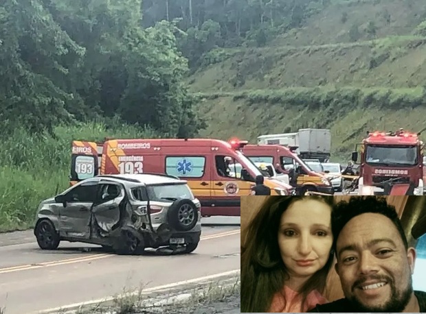 Polícia identifica casal vítima de acidente fatal na BR-470, Blumenau
