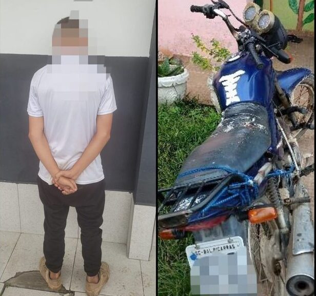 Balneário Piçarras: Moto roubada é flagrada com menor de 15 anos no bairro Nossa Senhora da Paz