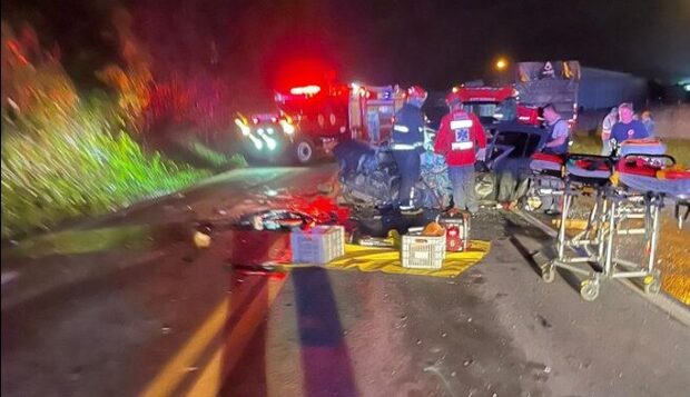 São Francisco do Sul - Homem morre em grave acidente no quilômetro 3 da BR-280