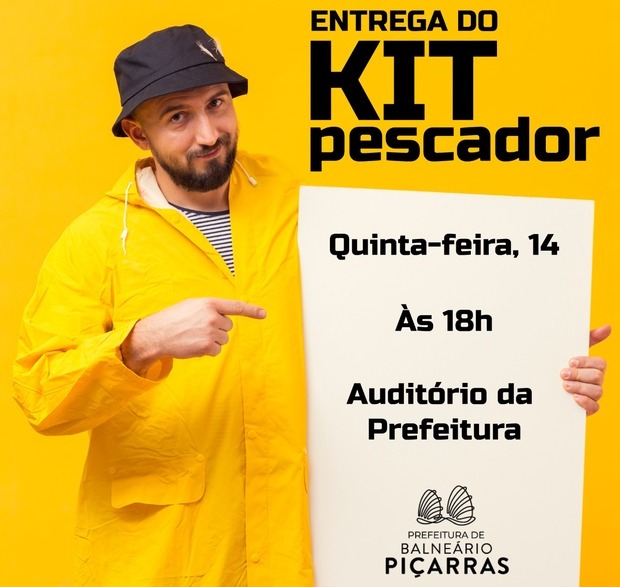 Balneário Piçarras – Entrega do Kit Pescador acontece amanhã às 18h