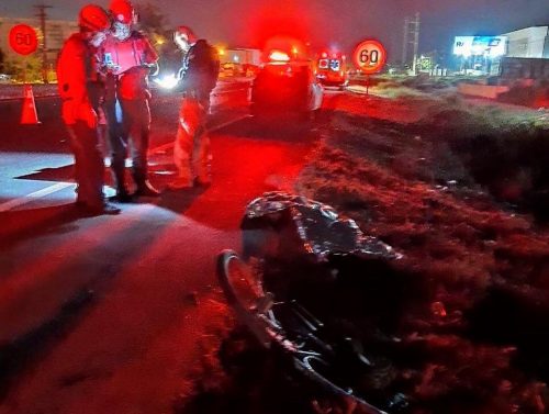 NA 470: CICLISTA MORRE ATROPELADO POR FORD FIESTA EM NAVEGANTES