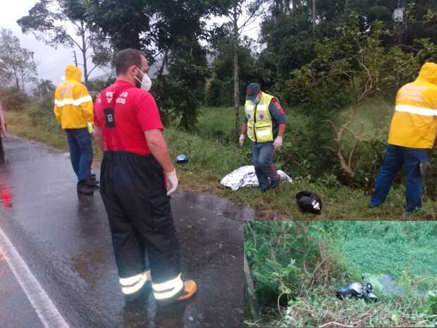 Penha – Motociclista de 43 anos bate em árvore e morre em acidente na Transbeto