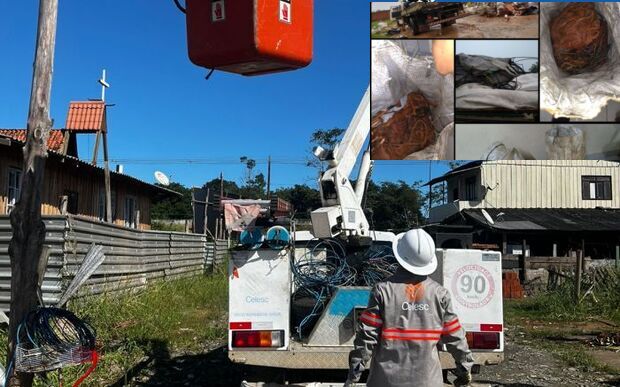 Balneário Piçarras – Polícia Militar apreende 140 kg de fios de cobre furtados no bairro Itacolomi
