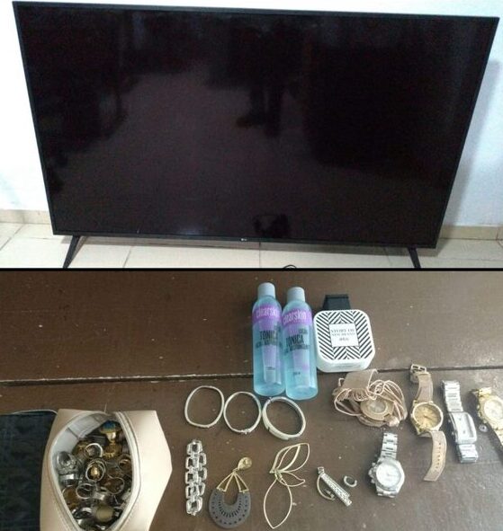 Balneário Piçarras – Ladrão foge da polícia após ser flagrado com objetos roubados