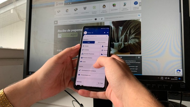 Aplicativo para celulares oferta diversos serviços aos contribuintes de Penha