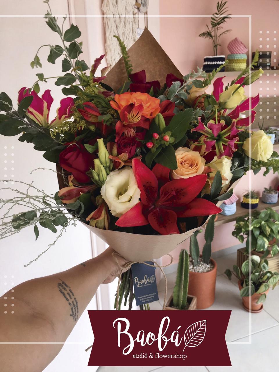 NO DIA INTERNACIONAL DA MULHER A BAOBÁ ATELIÊ E FLOWERSHOP É OPÇÃO DE CARINHO