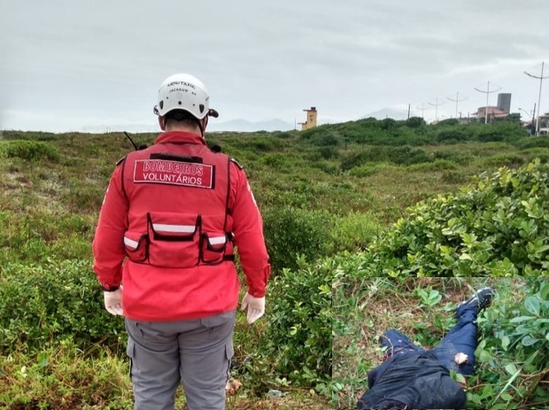 Navegantes – Cadáver de homem é encontrado na restinga na Meia Praia