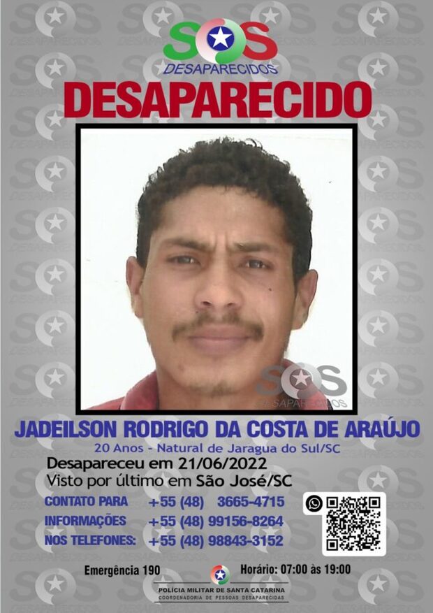 Morador de Barra Velha está desaparecido desde a última segunda-feira (20)