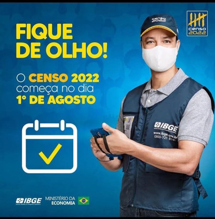Censo 2022 inicia nesta segunda-feira e 2,4 milhões de domicílios serão visitados em SC