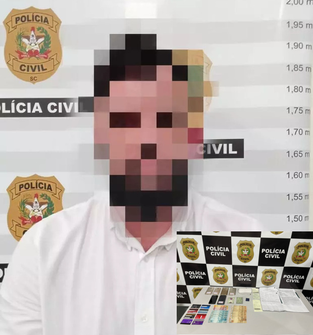 Documento falso - Homem é preso ao tentar abrir conta em cooperativa de crédito em Ilhota