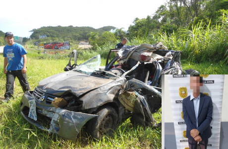Levou uma década - Homem que provocou acidente em 2012 que matou cinco pessoas na BR-101 em Balneário Piçarras é preso em Ilhota