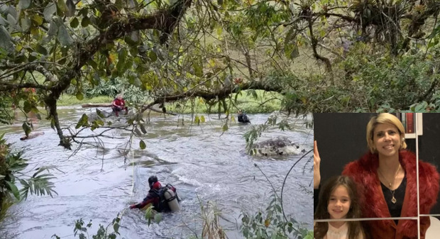 Continuam as buscas por mulher de Jaraguá do Sul que desapareceu no rio Palmeiras em Rio dos Cedros