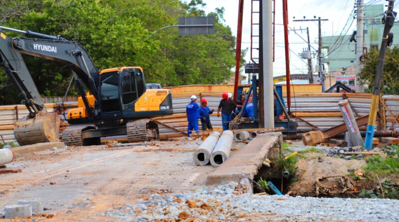 Penha/Navegantes – Empreiteira retoma as obras da nova ponte do Rio Gravatá