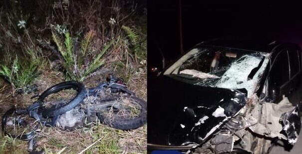 Araquari – Motociclista morre em acidente na estrada Rio do Morro próximo da BR-280