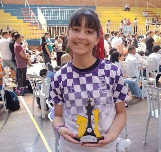 Penha - Mariana Nara Costa conquista o bicampeonato no Brasileiro de Xadrez Sub-12