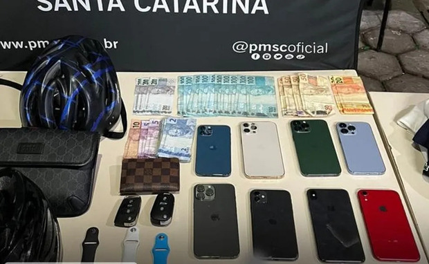 Gangue do Celular – Oito pessoas são presas por furtos de celulares em Balneário Camboriú