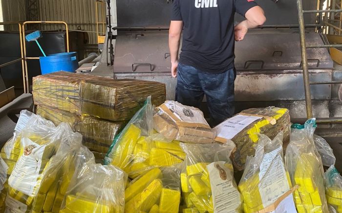 Penha – Polícia Civil incinera uma tonelada de drogas
