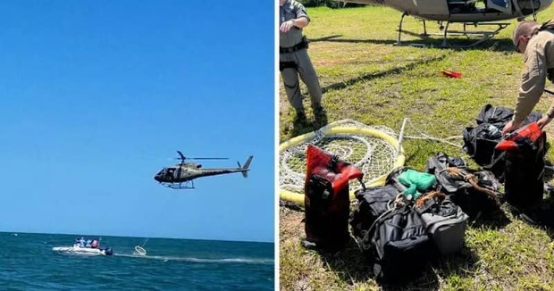 Penha – Pescador encontra mochilas com maconha e cocaína boiando próximo da Ilha Feia