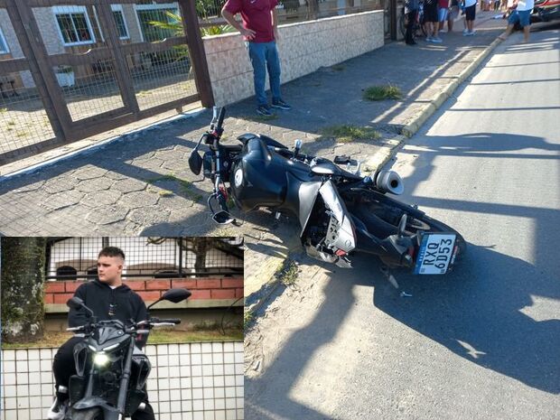 Luto em Barra Velha – Jovem morre em acidente de moto no Centro de Barra Velha