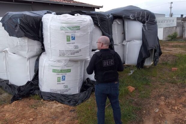 Sulfato de Lisina - Carga avaliada em R$ 180 mil é recuperada em Barra Velha