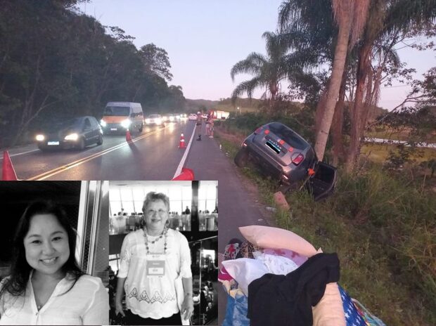Acidente fatal – Identificadas as duas mulheres que morreram ao bater em árvore na SC-417