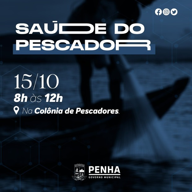 Penha - Programa “Saúde do Pescador” é confirmado para este sábado