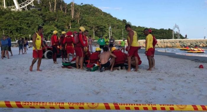 Afogamento Fatal - Menino de seis anos morre afogado na praia Central em Balneário Camboriú