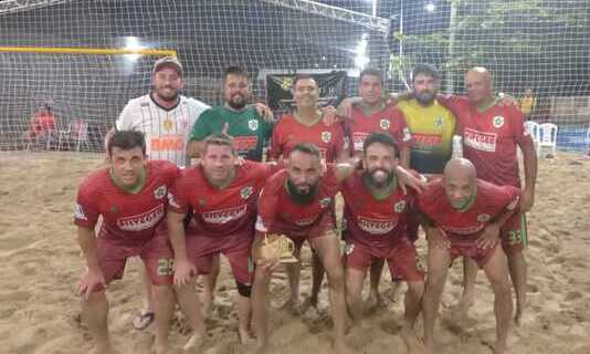 Areião 2023 – Bons jogos pela categoria Veteranos do Beach Soccer na noite de ontem Arena Esportiva da Praia Alegre