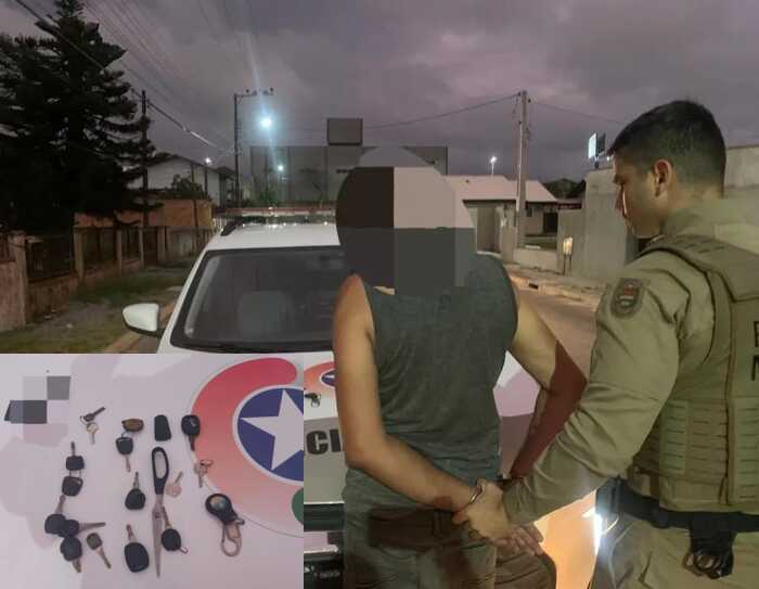 Barra Velha – Ladrão de veículos é preso em flagrante com carro furtado no bairro São Cristóvão