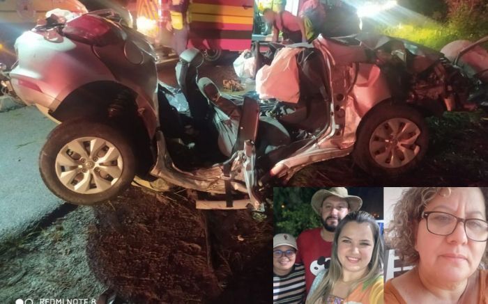 Tragédia na BR-470 - Quatro pessoas da mesma família morrem em acidente em Pouso Redondo