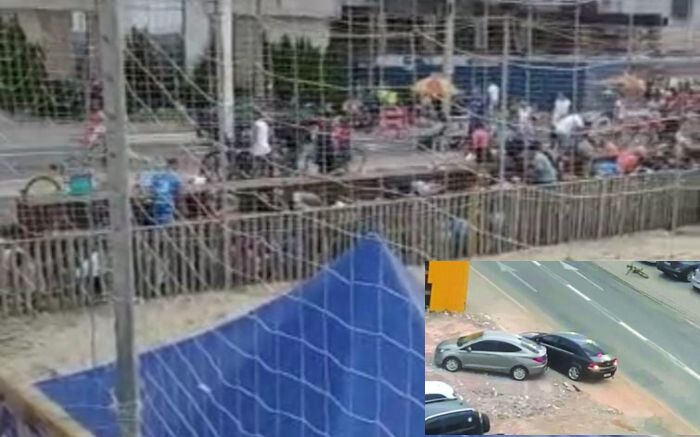 Areião de Navega – Torcedor dá tiros e causa correria e pânico na Arena Esportiva da praia Central