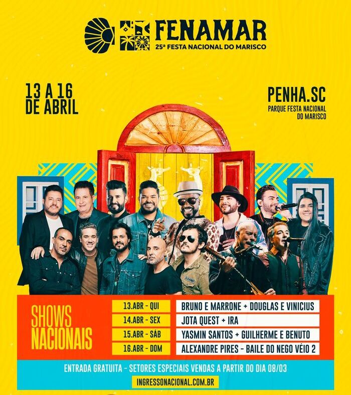 Penha - Festa Nacional do Marisco é confirmada para o mês de abril