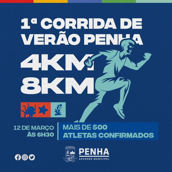 Penha - 1ª Corrida de Verão será neste domingo (12)