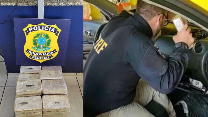 Joinville – Homem é preso com carga de cerca de R$ 7 milhões de pasta base de cocaína na BR-101