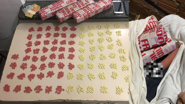 Dupla é presa com pênis de borracha, maconha e ecstasy na BR-101 em Porto Belo