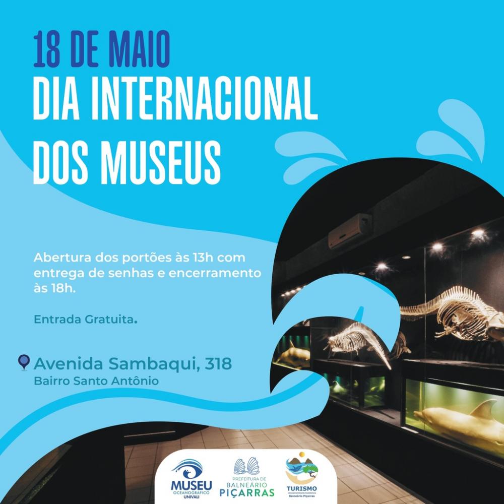Balneário Piçarras - Museu Oceanográfico promove dia de visitação gratuita na quinta-feira, 18