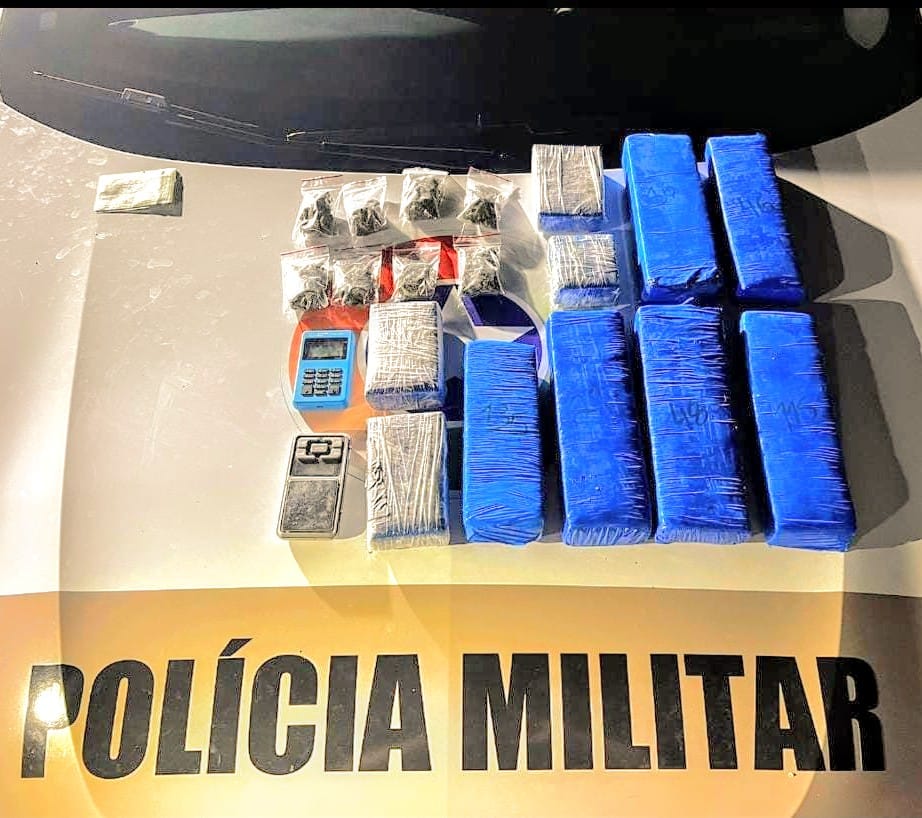 Penha – Polícia Militar apreende cerca 6 quilos de maconha prensada