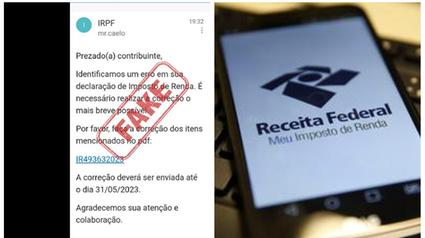 Receita Federal alerta para golpe contra contribuintes do Imposto de Renda